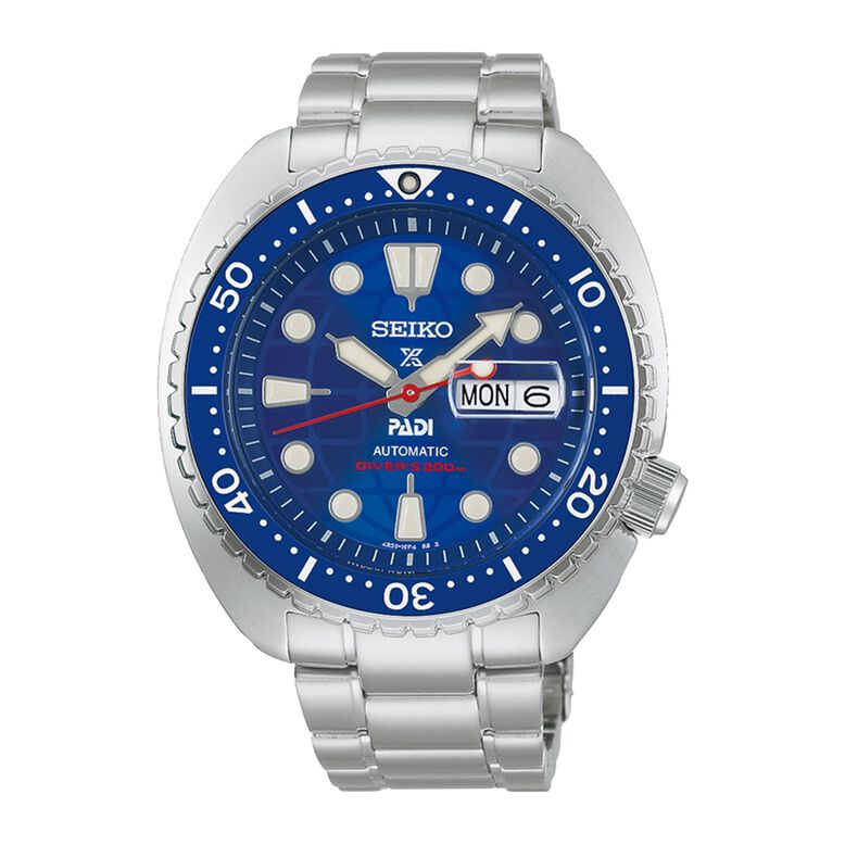 Prospex Mechanical PADI 60th Anniversary Limited Edition 'King Turtle' 45mm Mens Watch Blue, , hi-res