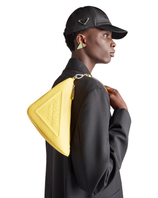 Leather Prada Triangle pouch, , hi-res