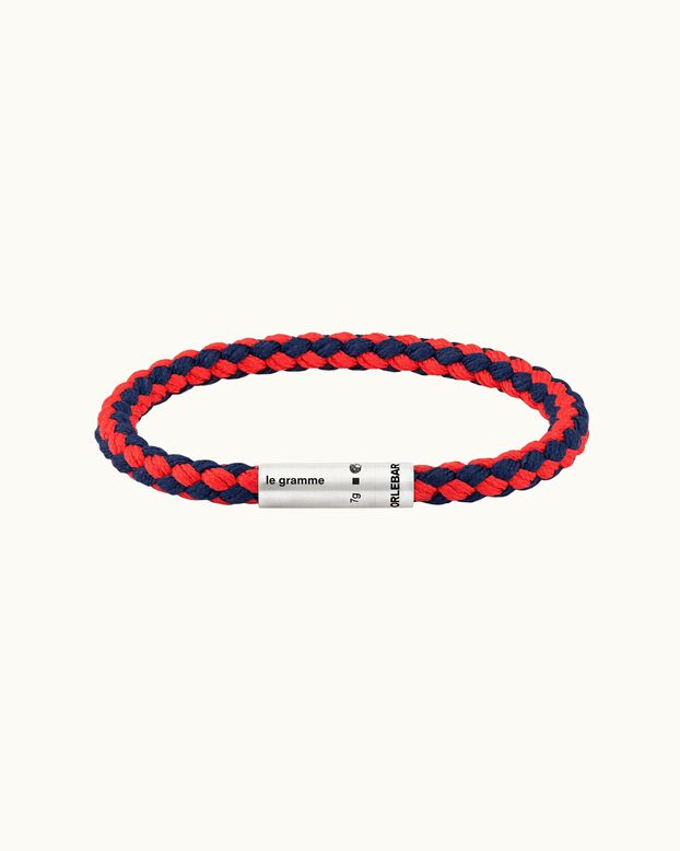 Cable Nato Bracelet Le Gramme Navy/Red, , hi-res