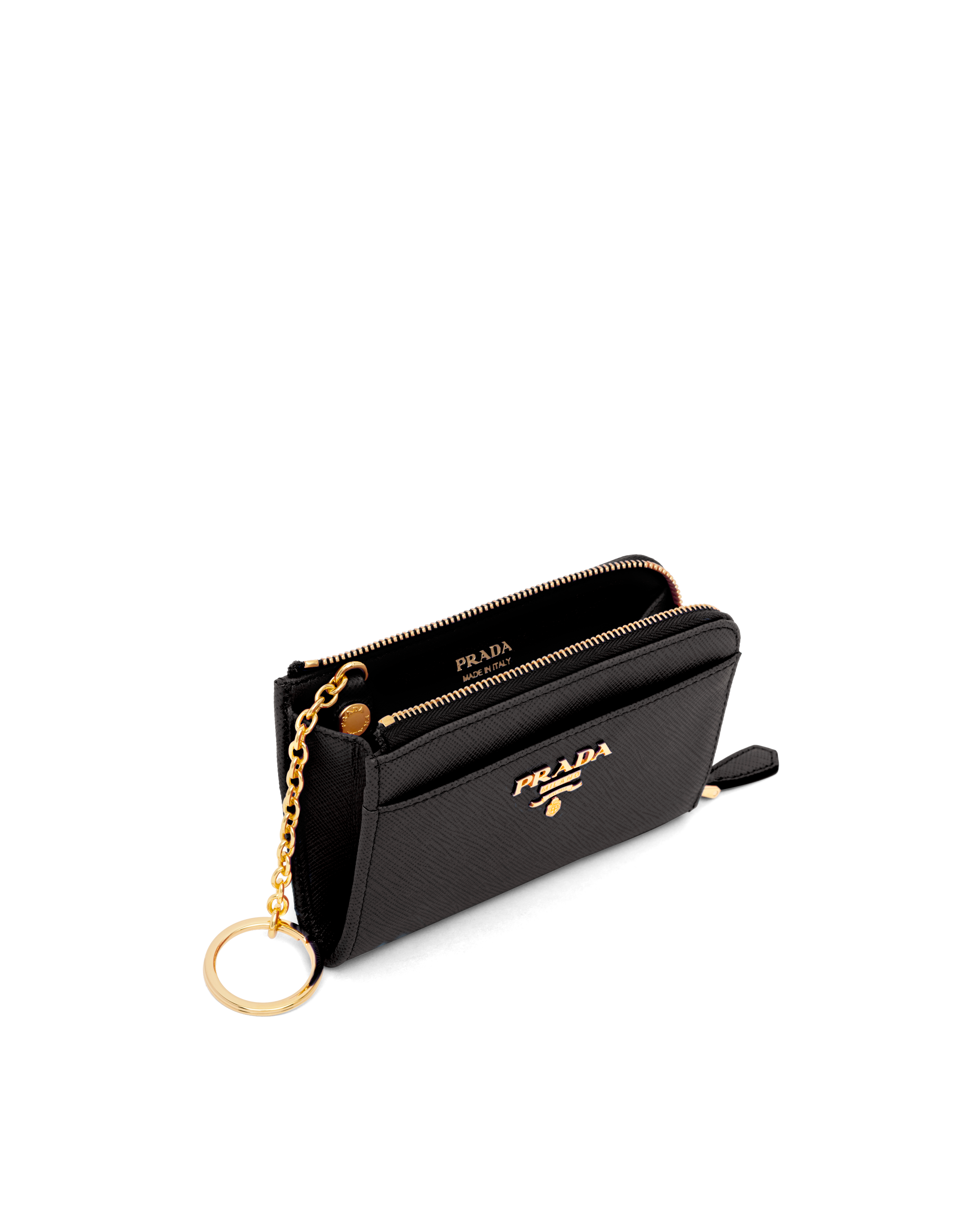 Prada Saffiano Leather Keychain Travel | Heathrow Boutique
