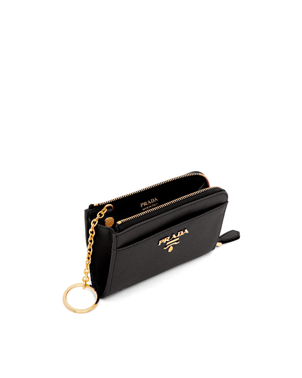 Saffiano Leather Keychain, , hi-res