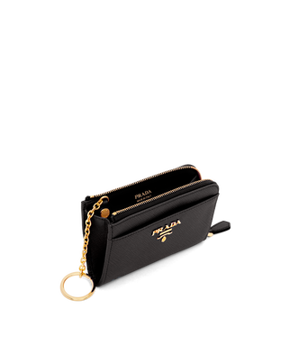 Saffiano Leather Keychain, , hi-res