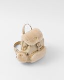 Re-Nylon and shearling backpack, , hi-res