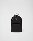 Re-Nylon and Saffiano leather backpack