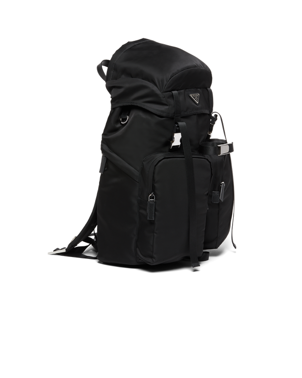 Re-Nylon and Saffiano leather backpack, , hi-res