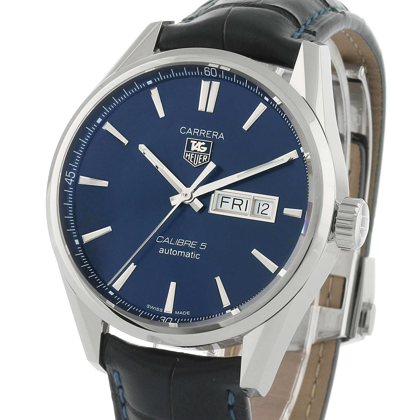 Tag Heuer Carrera Calibre 5 41mm Automatic Day-Date Mens Watch Fine Watches  | Heathrow Boutique
