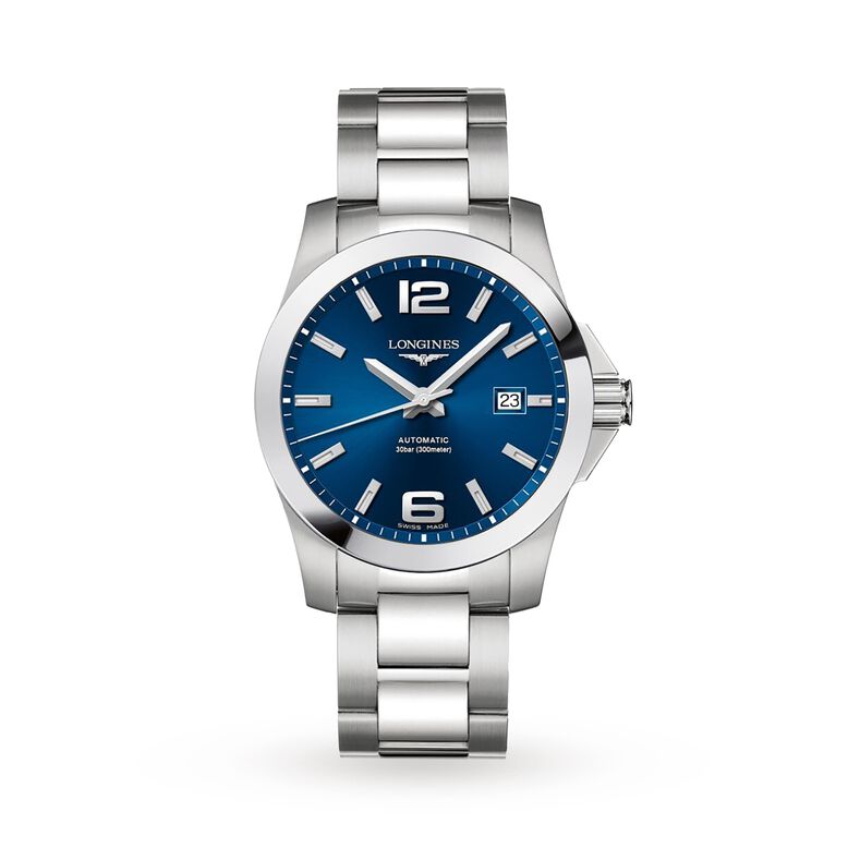 Conquest 41mm Blue Dial Automatic Mens Watch, , hi-res