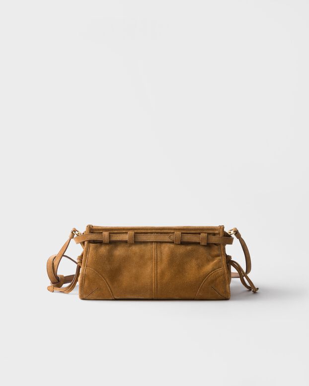Prada Bonnie small suede shoulder bag, , hi-res