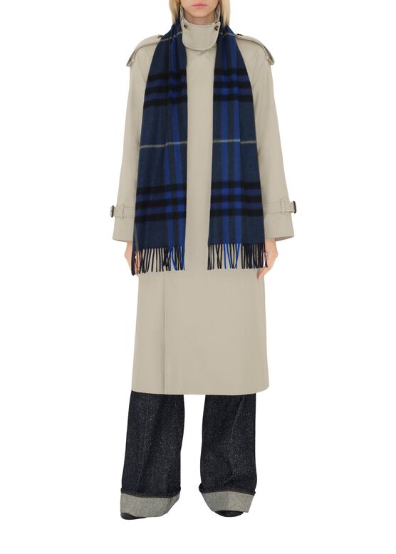 Check Cashmere Scarf, , hi-res