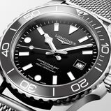 HydroConquest 42mm Mens Watch Black Mesh, , hi-res