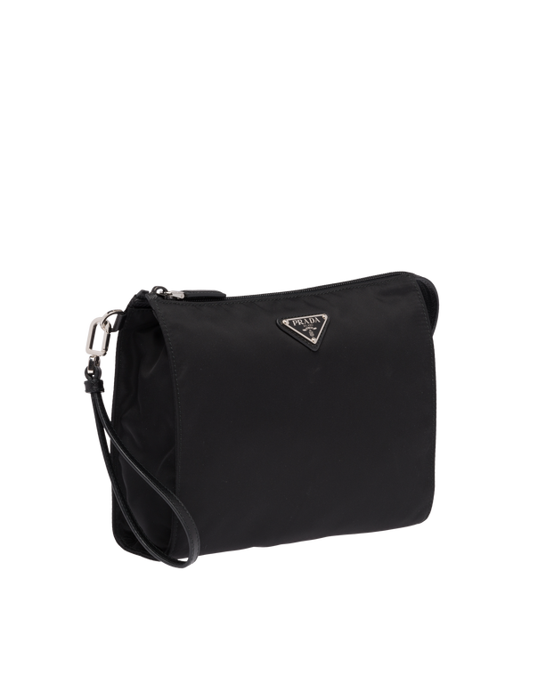 Re-Nylon and Saffiano leather necessaire, , hi-res