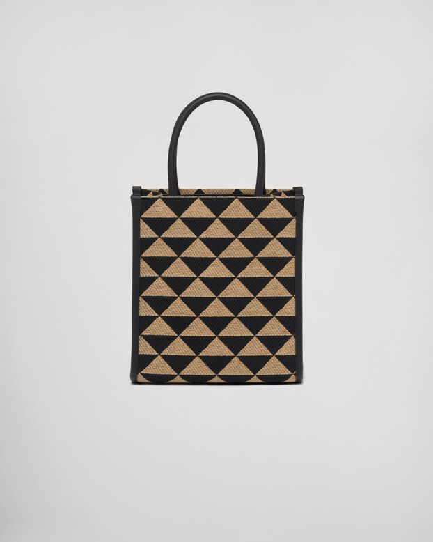 Prada Symbole embroidered fabric mini bag, , hi-res