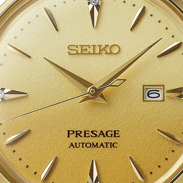 Presage Cocktail Time 'Eggnog' 30mm Ladies Watch Gold Ombre Dial, , hi-res