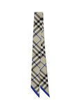 Skinny Check Silk Scarf, , hi-res