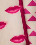 Printed silk twill skinny scarf, , hi-res