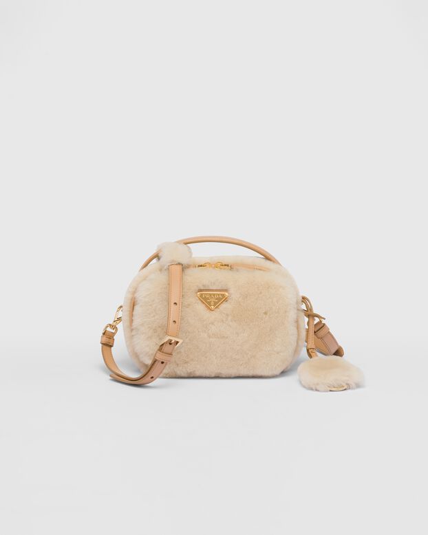 Prada Odette shearling mini-bag, , hi-res