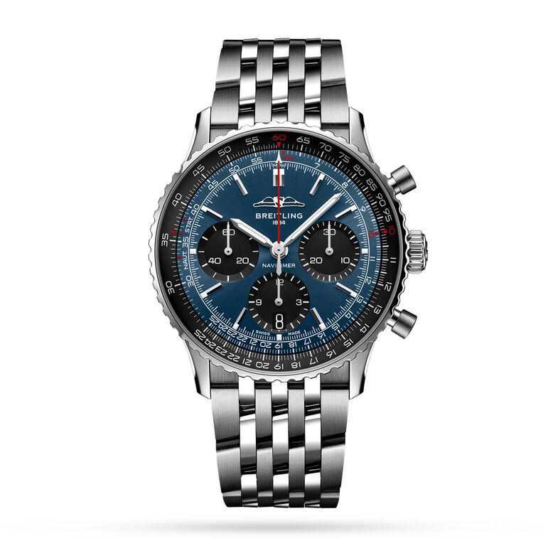 Navitimer B01 Chronograph 41 Stainless Steel Watch, , hi-res