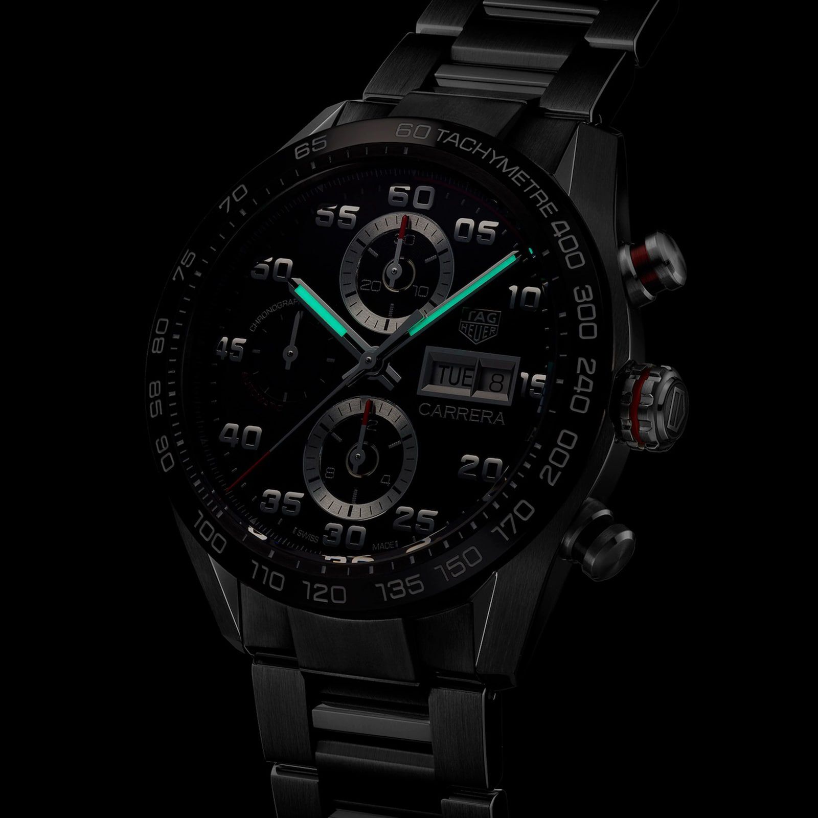Tag Heuer Carrera 44mm Mens Watch Fine Watches Heathrow Reserve