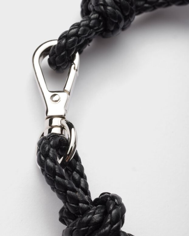Braided nappa leather bracelet, , hi-res