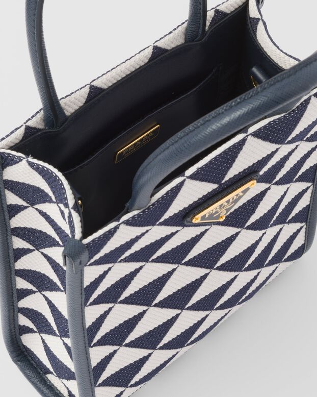 Prada Symbole embroidered fabric mini bag, , hi-res