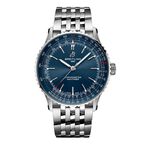 Navitimer Automatic 41mm Mens Watch Blue Stainless Steel