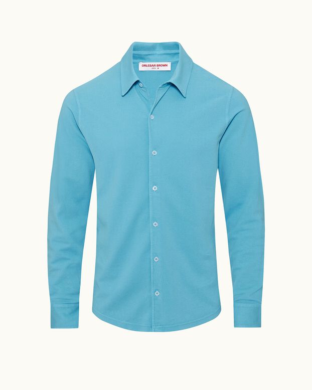 Giles Pique Gd California Blue, , hi-res