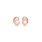 Elsa Peretti® Bean Design earrings in 18k rose gold. - Size 9 mm