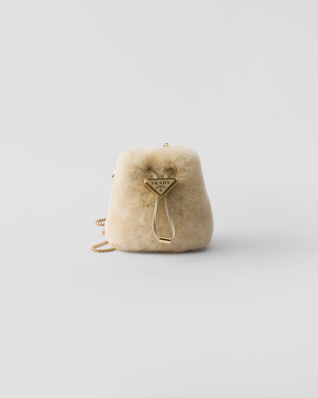 Sheepskin mini pouch, , hi-res