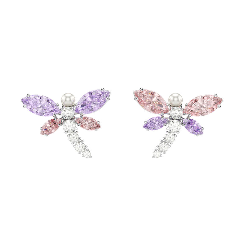 Ariana Grande Dragonfly Multicolored Stud Earrings  - SS Box, , hi-res