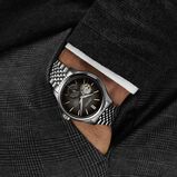 Presage Classic Series 'Sumi-iro' Open Heart 40mm Mens Watch Black, , hi-res
