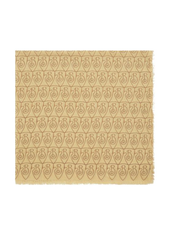 B Shield Wool Scarf, , hi-res