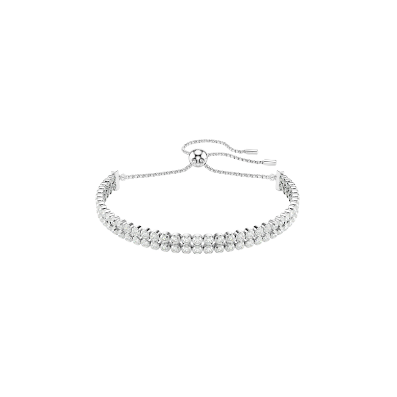 Matrix Bracelet Double White Rhodium, , hi-res