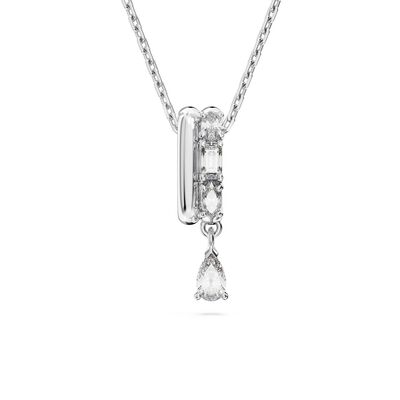 Dextera Lady Necklace White Crystal - Silver