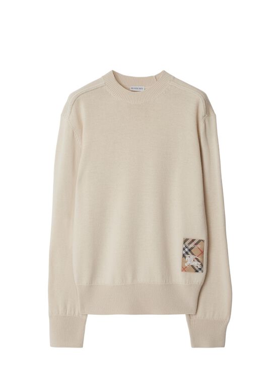 Check Label Wool Sweater, , hi-res