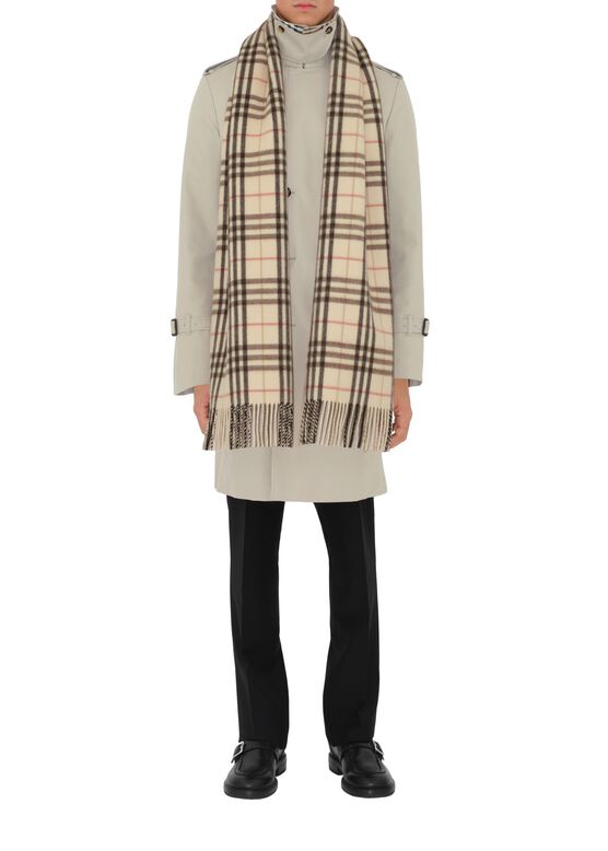 Check Cashmere Scarf, , hi-res