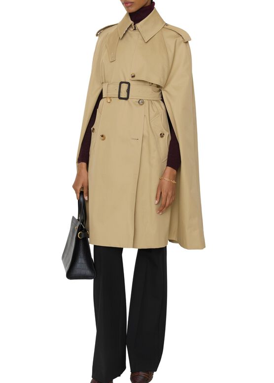Gabardine Belmont Trench Cape, , hi-res