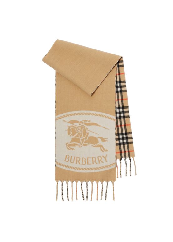 Reversible Knight Stamp Scarf, , hi-res