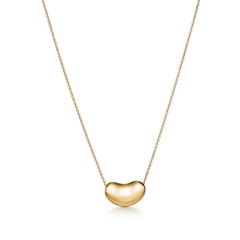 Elsa Peretti&reg; Bean Design pendant in 18k gold. - Size 18 mm, , hi-res