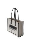 Two-tone Canvas and Leather Small Freya Tote, , hi-res