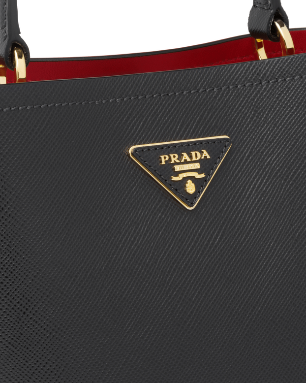 Medium Saffiano Leather Prada Panier Bag, , hi-res