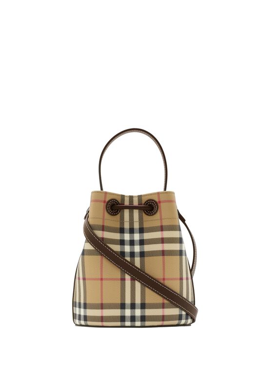 Mini Check Bucket Bag, , hi-res