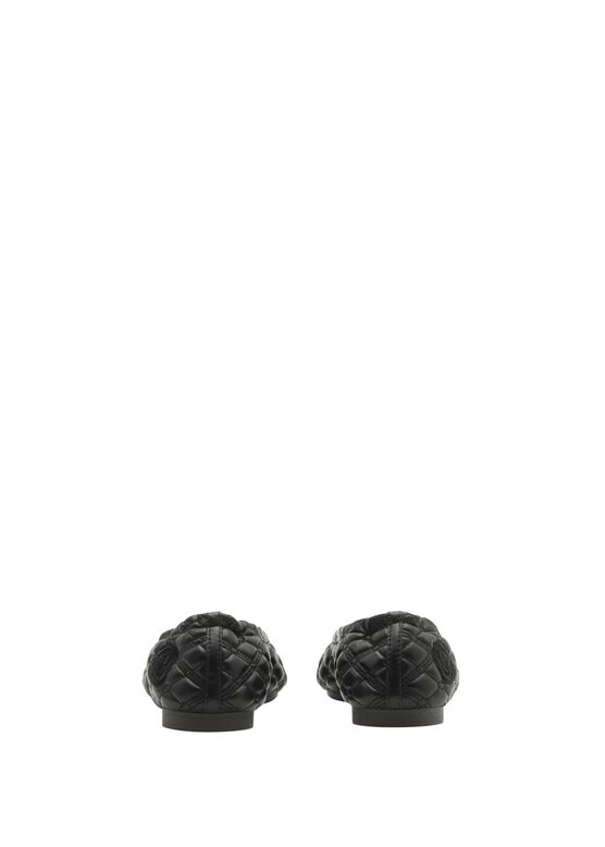 Leather Sadler Ballerinas, , hi-res