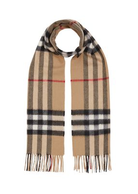The Burberry Check Cashmere Scarf