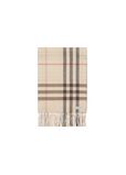 Reversible Contrast Check Cashmere Scarf, , hi-res