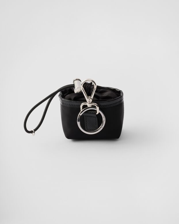 Re-Nylon mini pouch bag charm, , hi-res