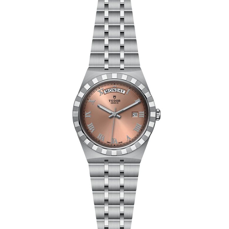 Royal 41mm Steel Case Salmon Dial, , hi-res