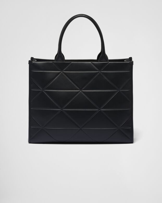 Large leather Prada Symbole bag with topstitching, , hi-res