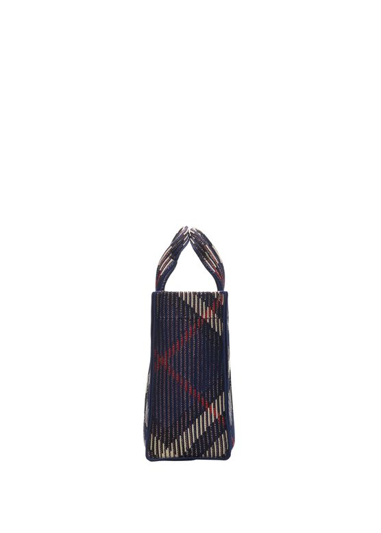 Mini Check Knitted Tote, , hi-res