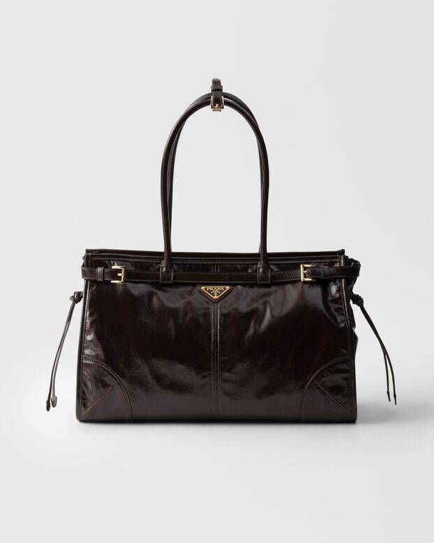 Prada Bonnie large leather handbag, , hi-res