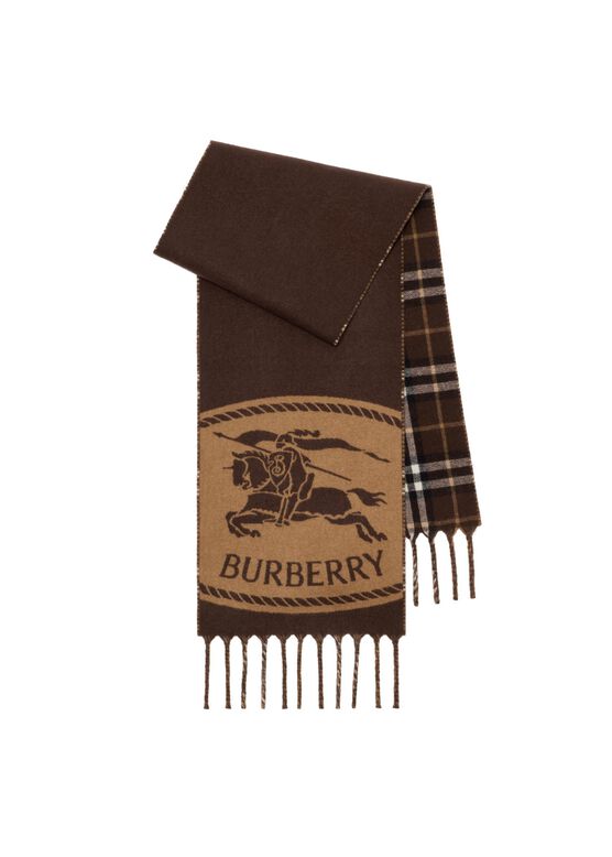 Reversible Knight Stamp Scarf, , hi-res